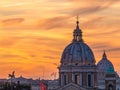 Magical sunset in Rome Royalty Free Stock Photo